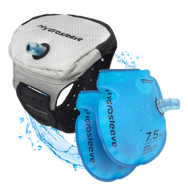 Hydrosleeve® Package  Hands-Free Armband Hydration System Arctic White