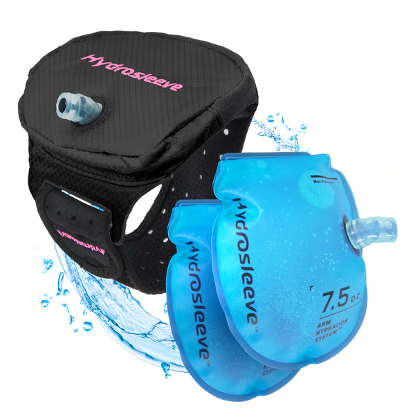 Hydrosleeve® Package  Hands-Free Armband Hydration System Magenta