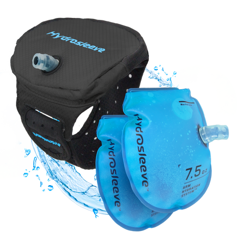Hydrosleeve® Package  Hands-Free Armband Hydration System Ocean Blue